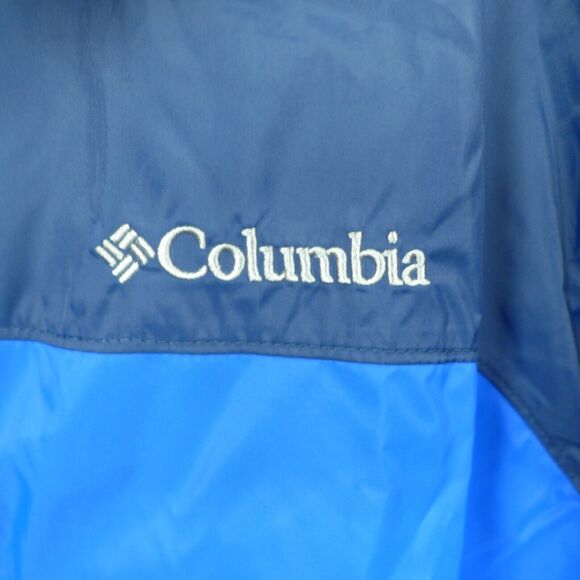 Columbia Glennaker Lake Blue Navy Hooded Rain Jacket RM2015-072 Men's Size XL - Picture 3 of 12